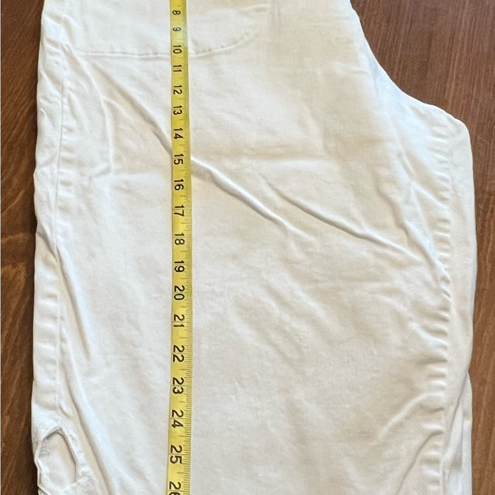 Croft & Barrow Cream Elastic Waist Capris- Size 2X - Picture 6 of 12